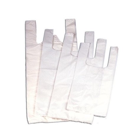 Bolsas Camiseta de Polietileno Blanco | updirecto.es