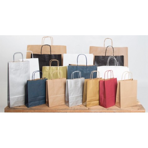 Bolsas de Papel con Asa Retorcida | updirecto.es