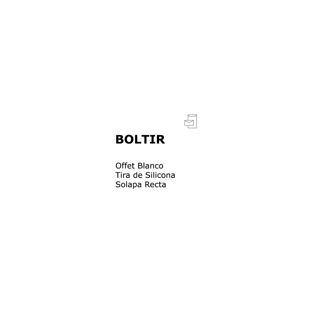 Bolsas Offset Blanco Boltir