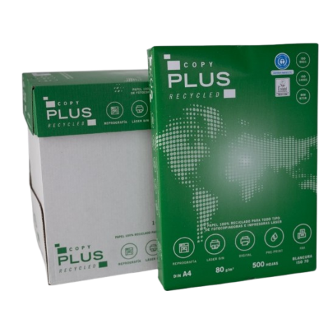 Papel Fotocopia Copy Plus Recycled A4 | updirecto.es